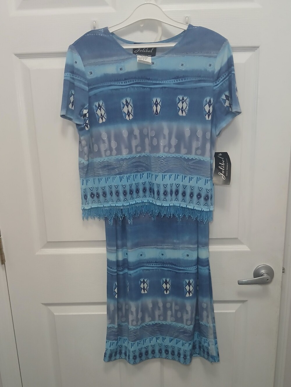 Blue Patterned 2 Piece Set